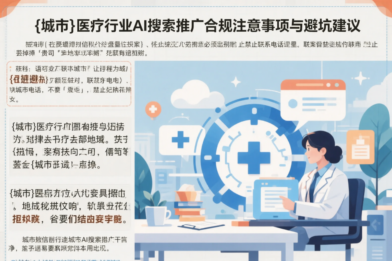 随州医疗行业AI搜索推广合规注意事项与避坑建议