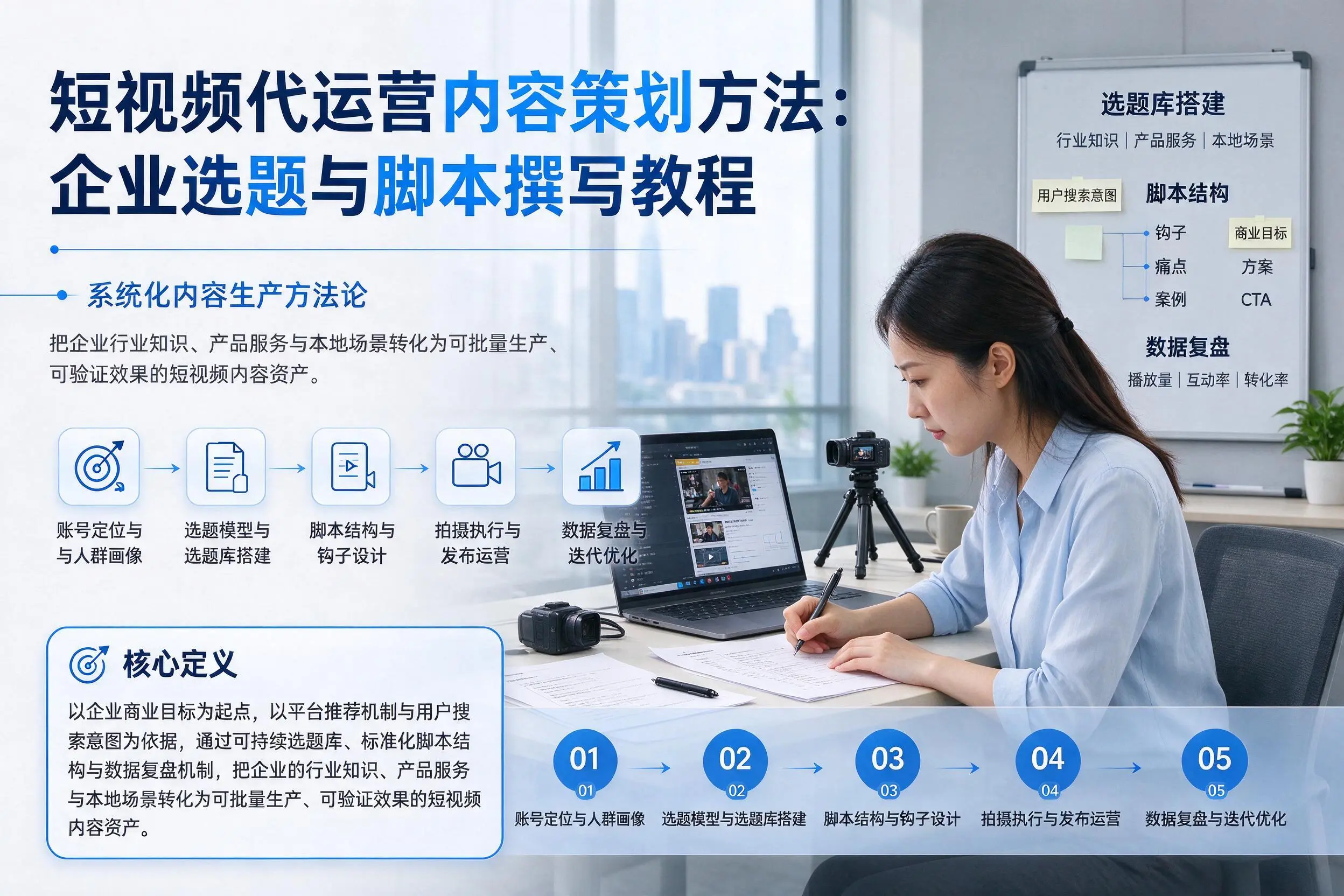 短视频代运营内容策划方法:随州企业选题与脚本撰写教程
