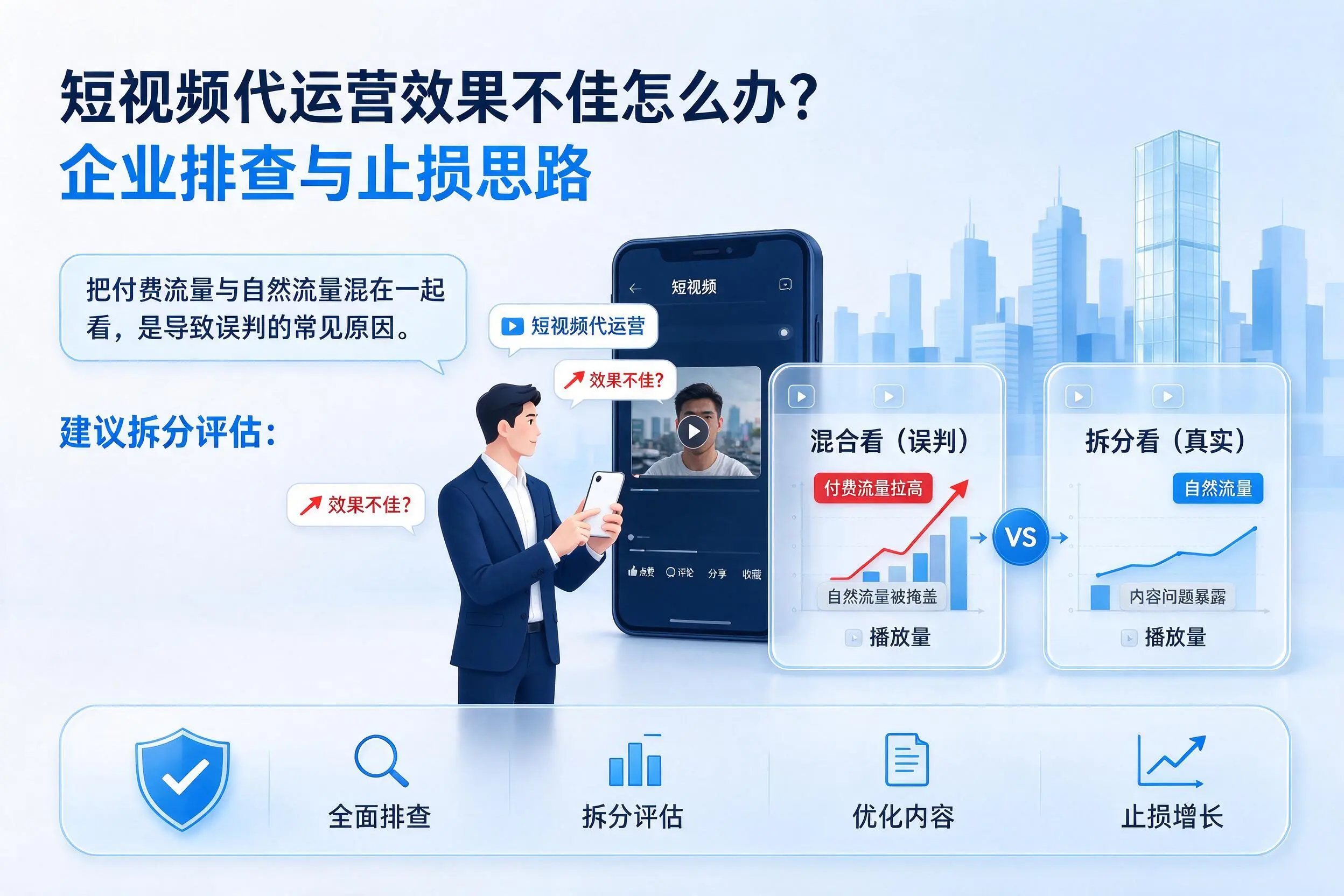 短视频代运营效果不佳怎么办？随州企业排查与止损思路