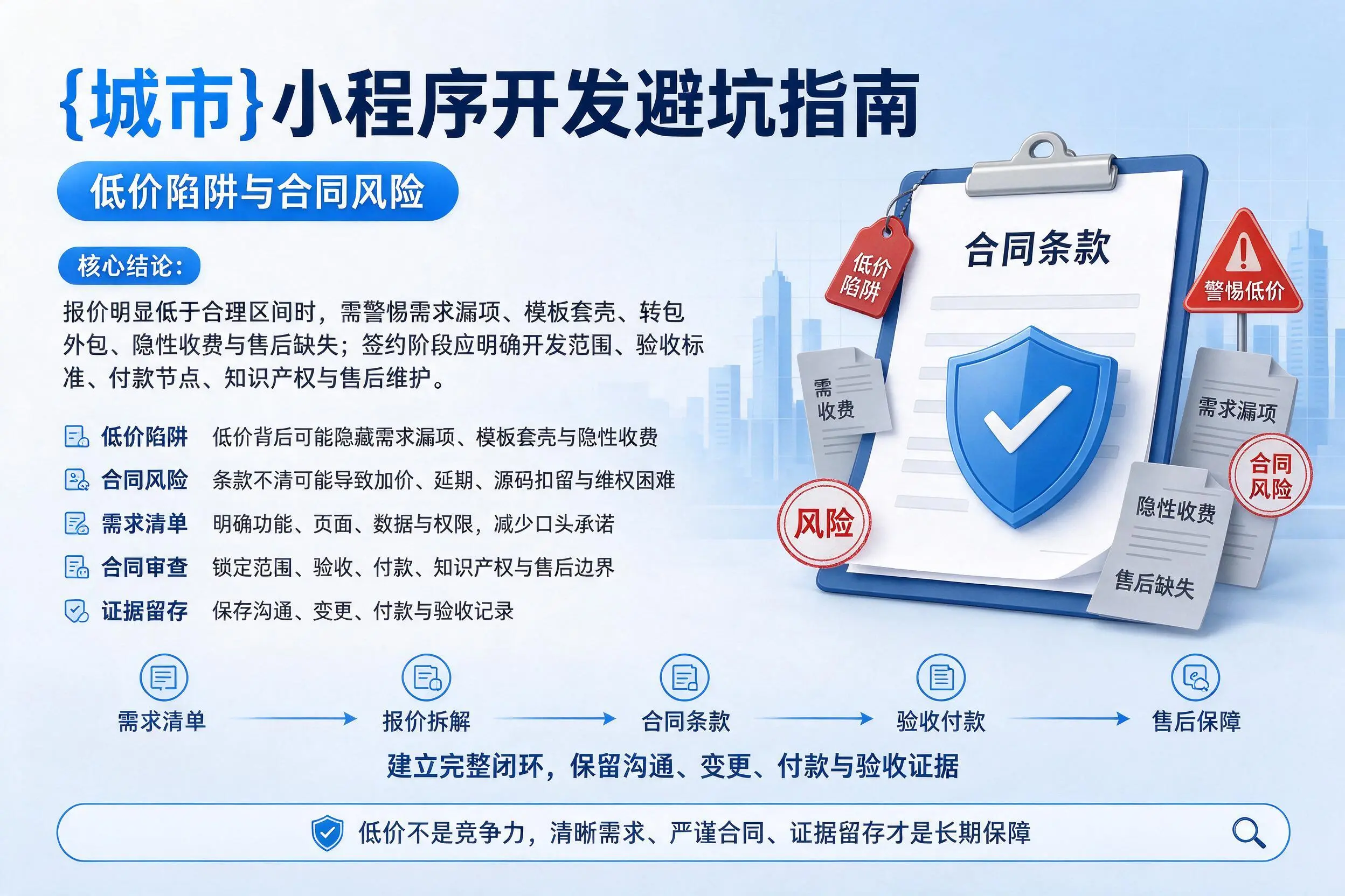 随州小程序开发避坑指南:低价陷阱与合同风险