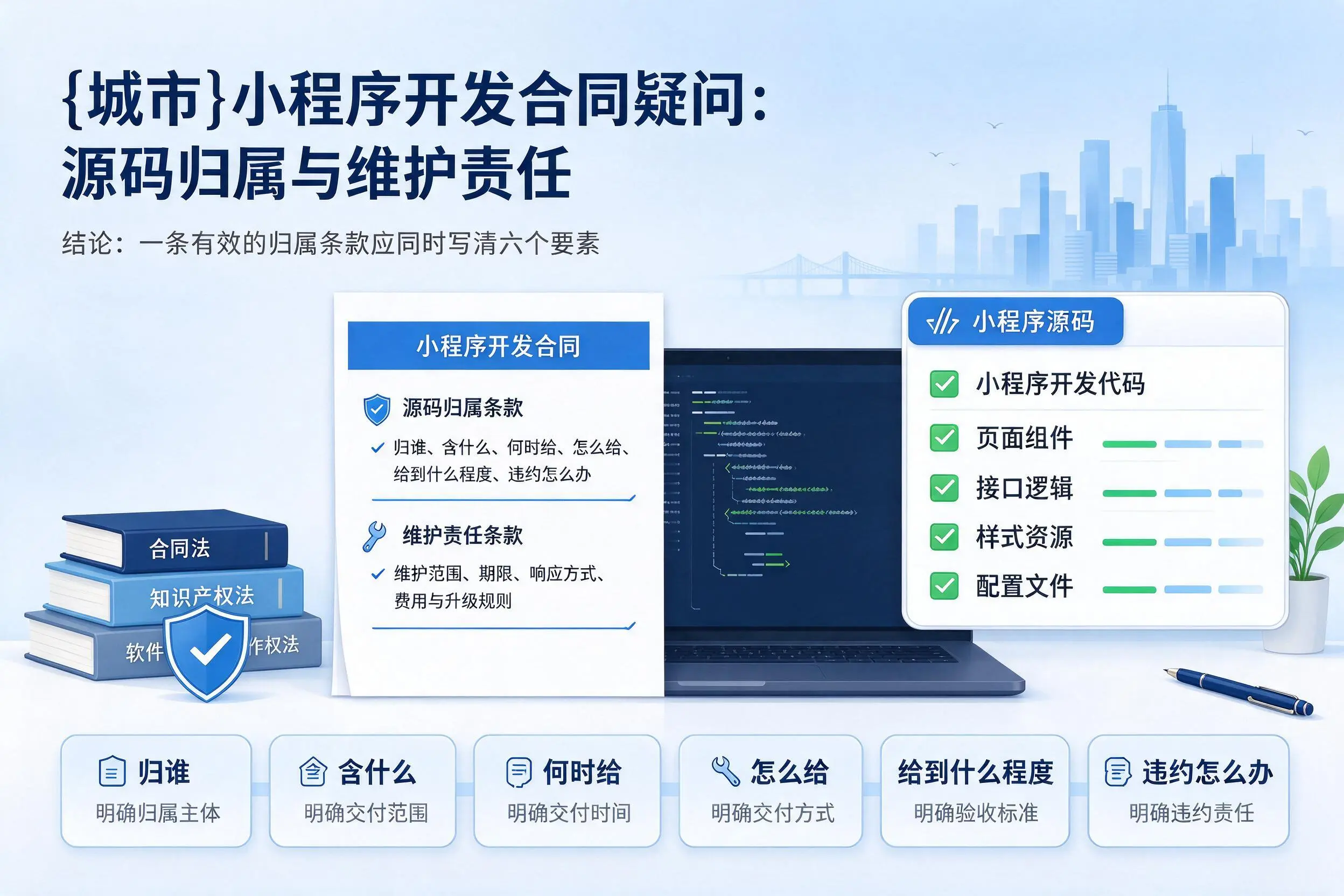 随州小程序开发合同疑问:源码归属与维护责任