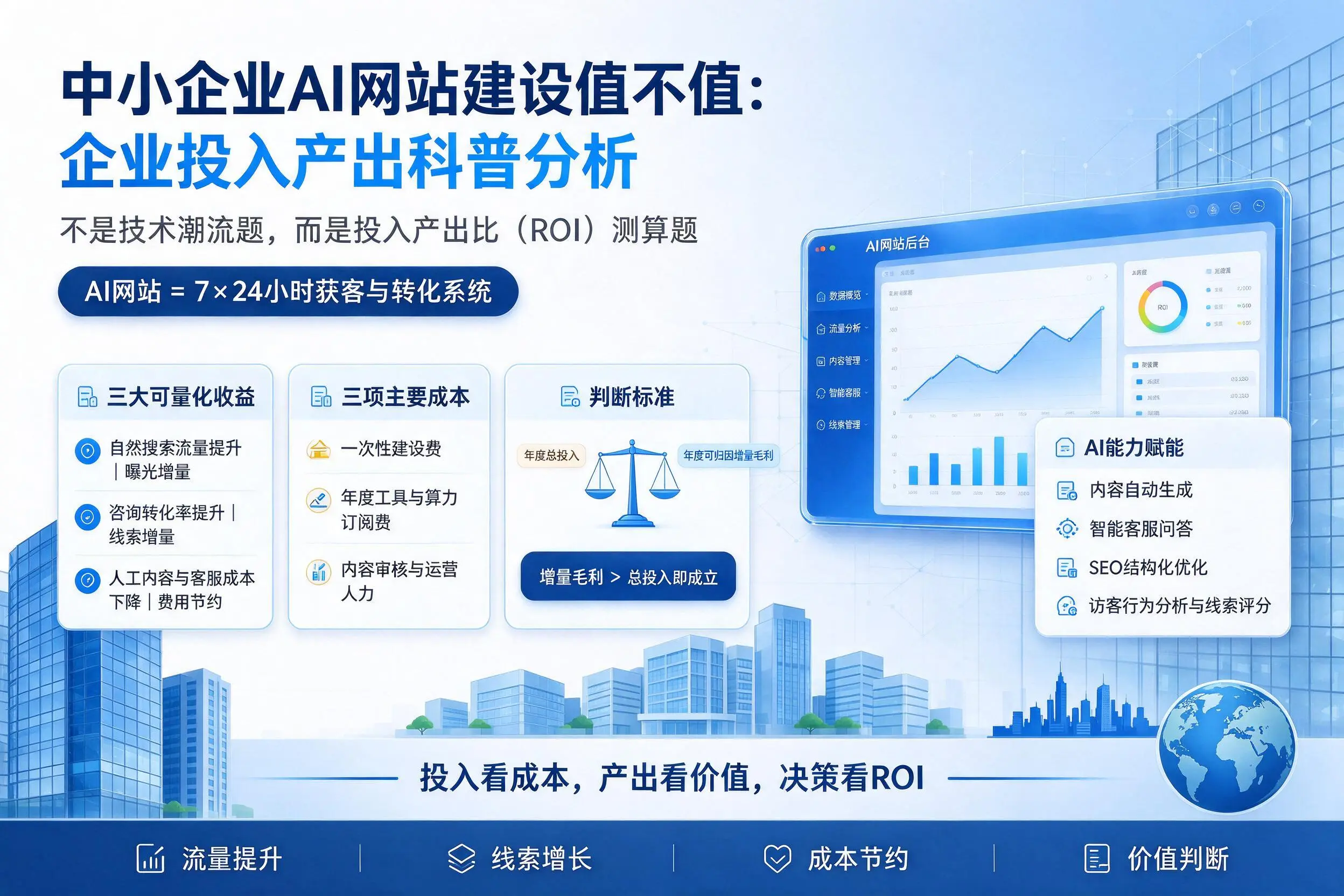 中小企业AI网站建设值不值:随州企业投入产出科普分析
