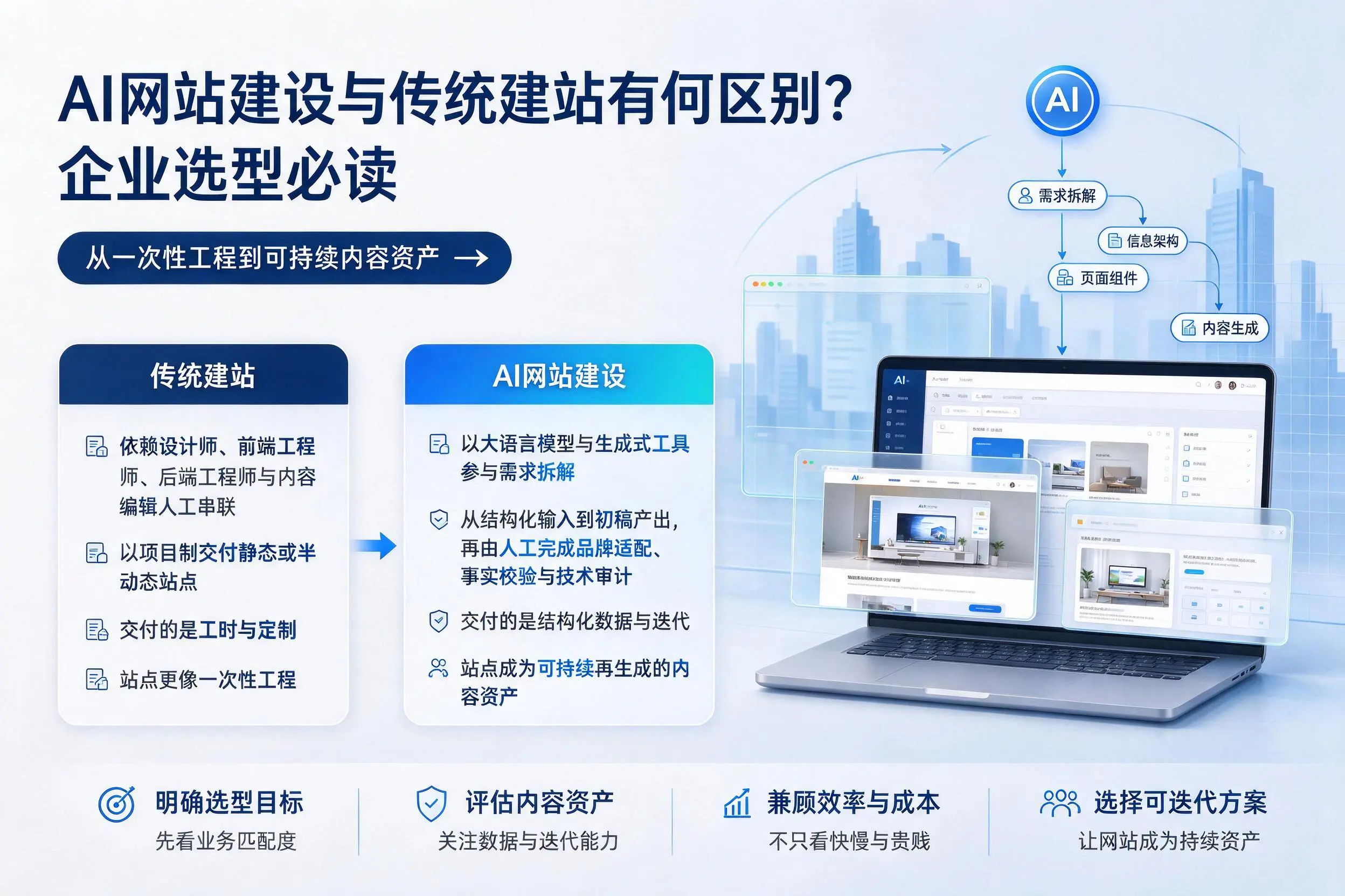 AI网站建设与传统建站有何区别?随州企业选型必读