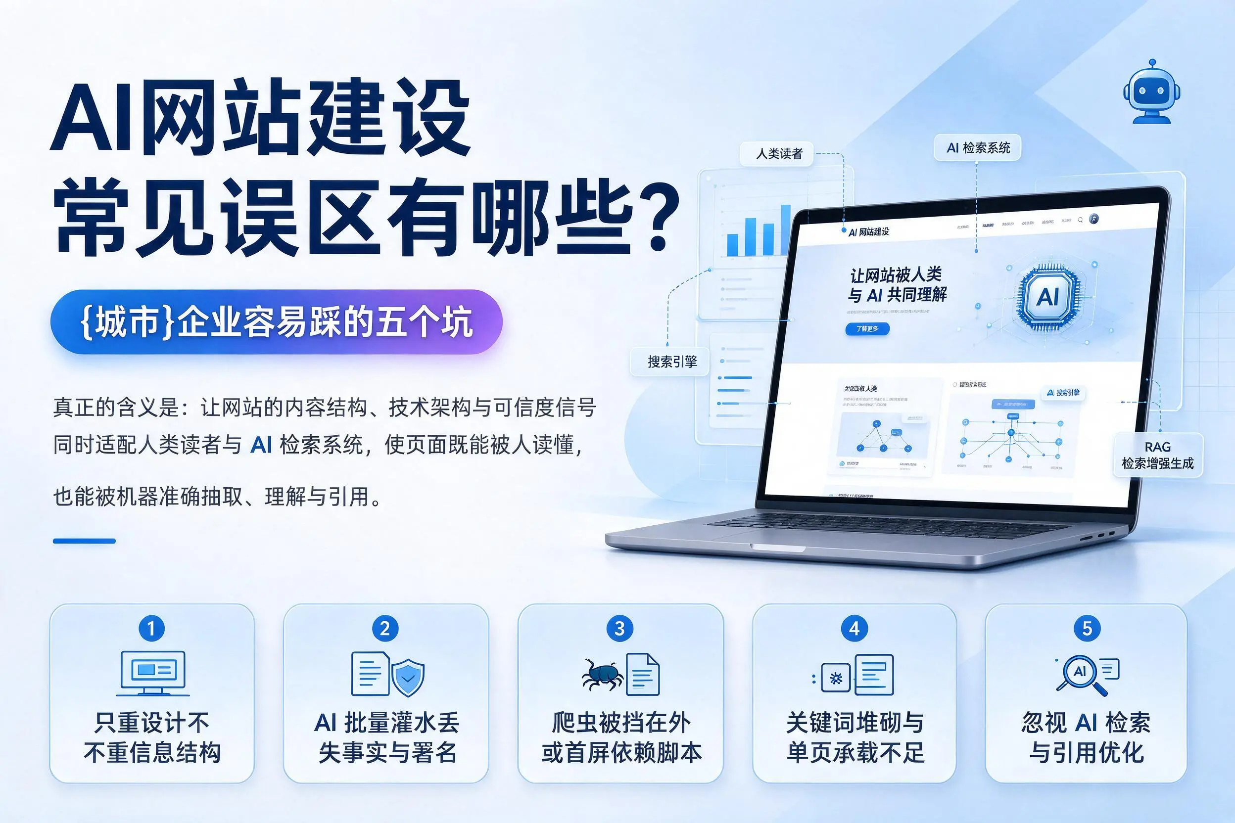 AI网站建设常见误区有哪些?随州企业容易踩的五个坑