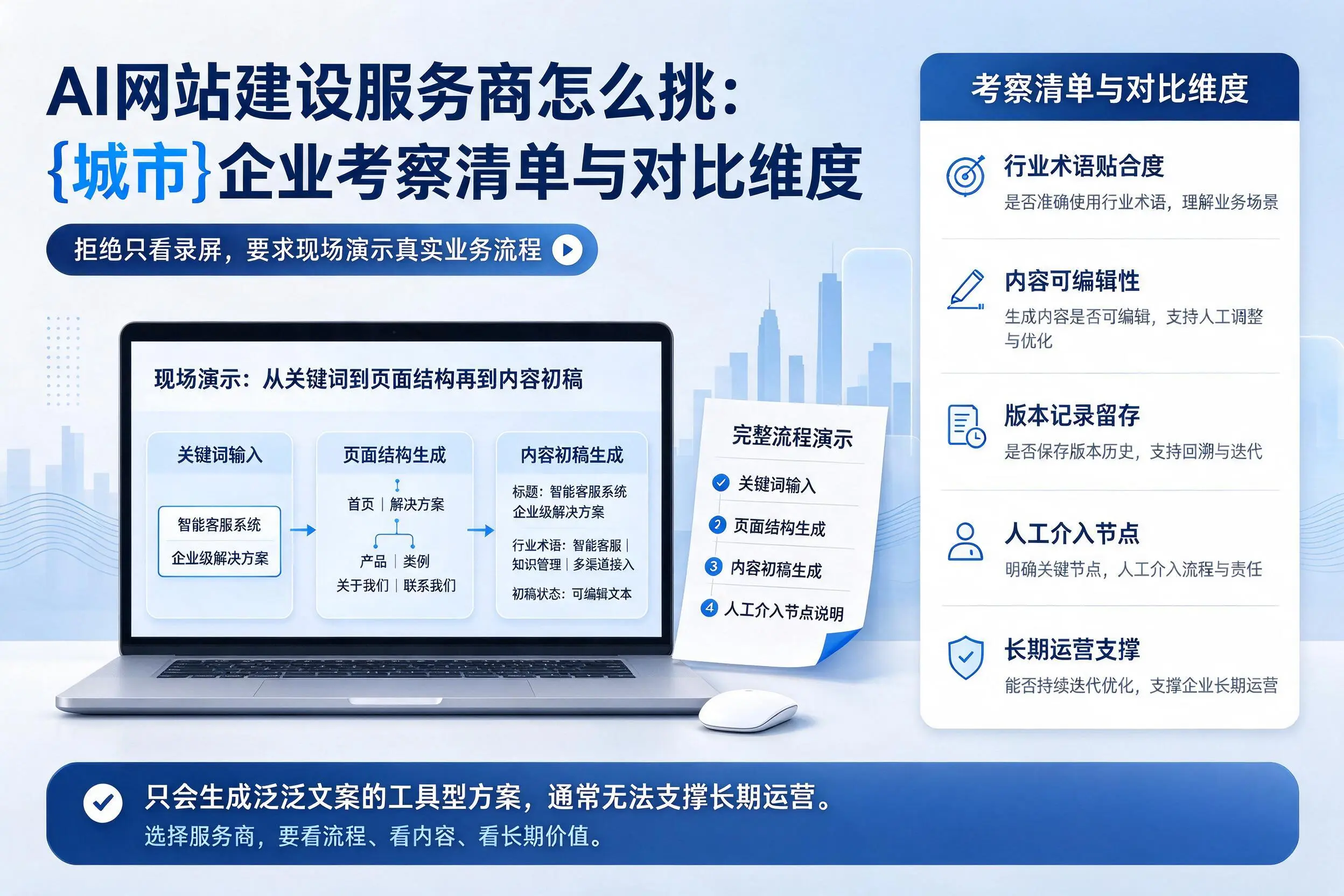 AI网站建设服务商怎么挑：随州企业考察清单与对比维度