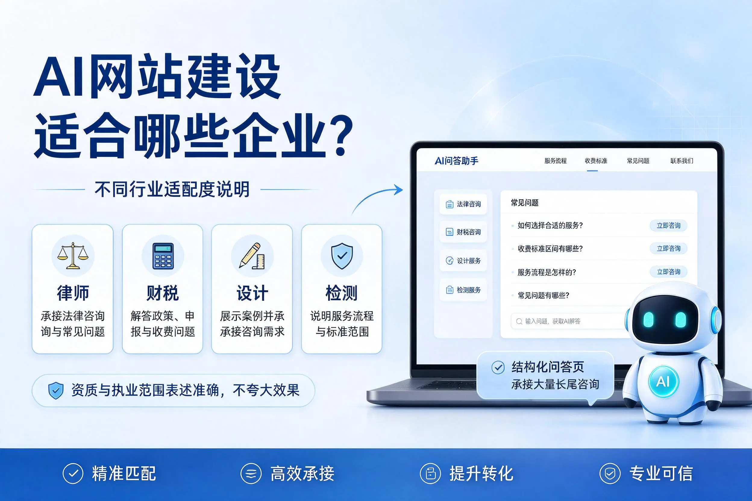 AI网站建设适合哪些企业?随州不同行业适配度说明