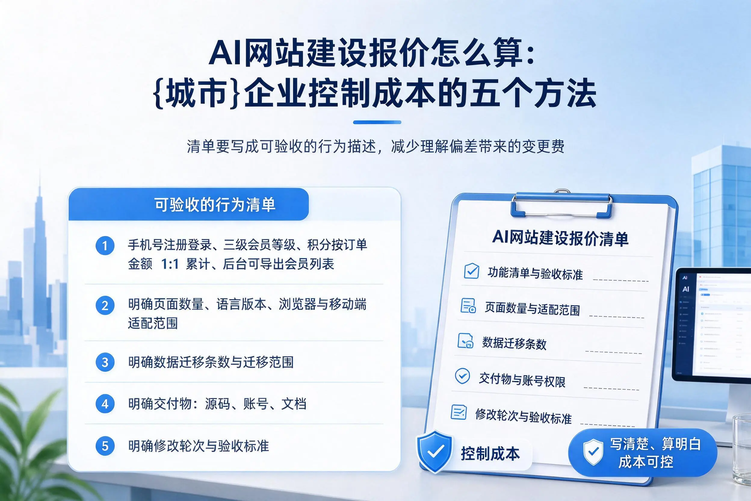 AI网站建设报价怎么算：随州企业控制成本的五个方法